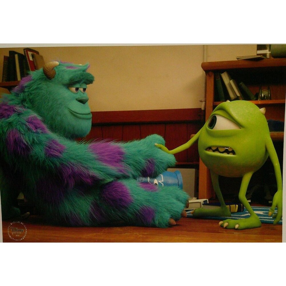 Disney Pixar Monsters University Art Print Set of 5 - Mike & Sulley Movie Scenes